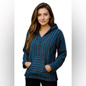 Guatemalan striped hippie chic Baja